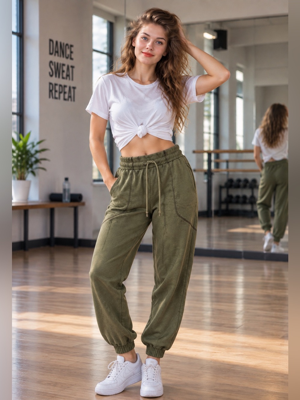 7 FOR ALL MANKIND Jogger Pants Women M 30x27” Loose Fit Hip Dance Gym Leisure